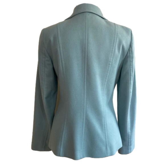 Femme de Carriere cool blue wool blazer. Size 34= XS - Picture 2 of 8